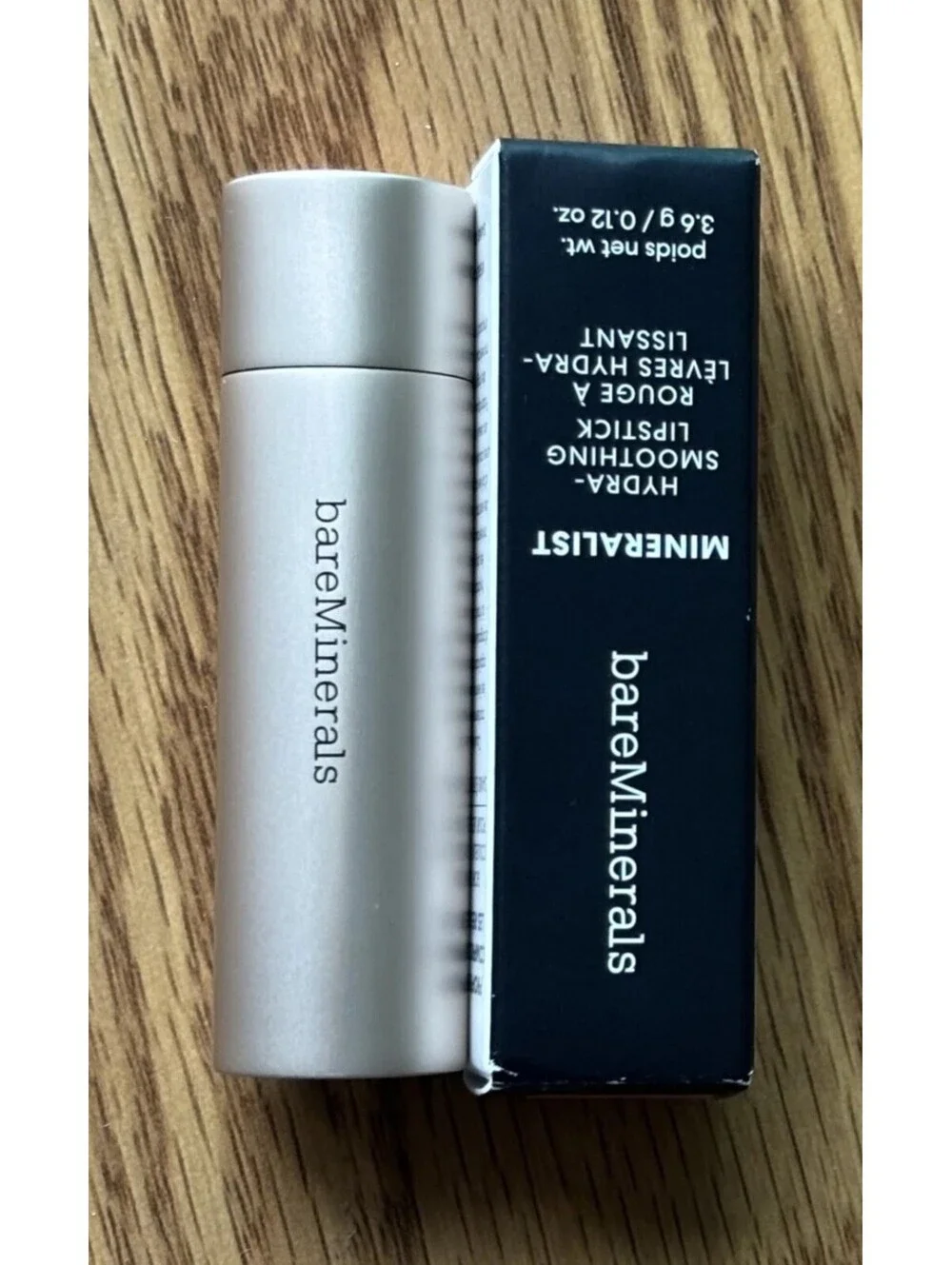 bareMinerals Mineralist Hydra-Smoothing Lipstick in Grace, 0.12oz, New